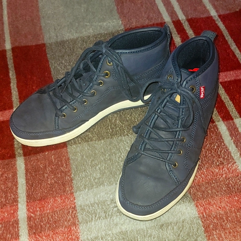 Men Navy Blue Levi's Low Boots